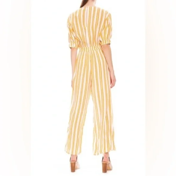 FAITHFUL the brand mattese jumpsuit azure strip sz XS - Picture 10 of 10